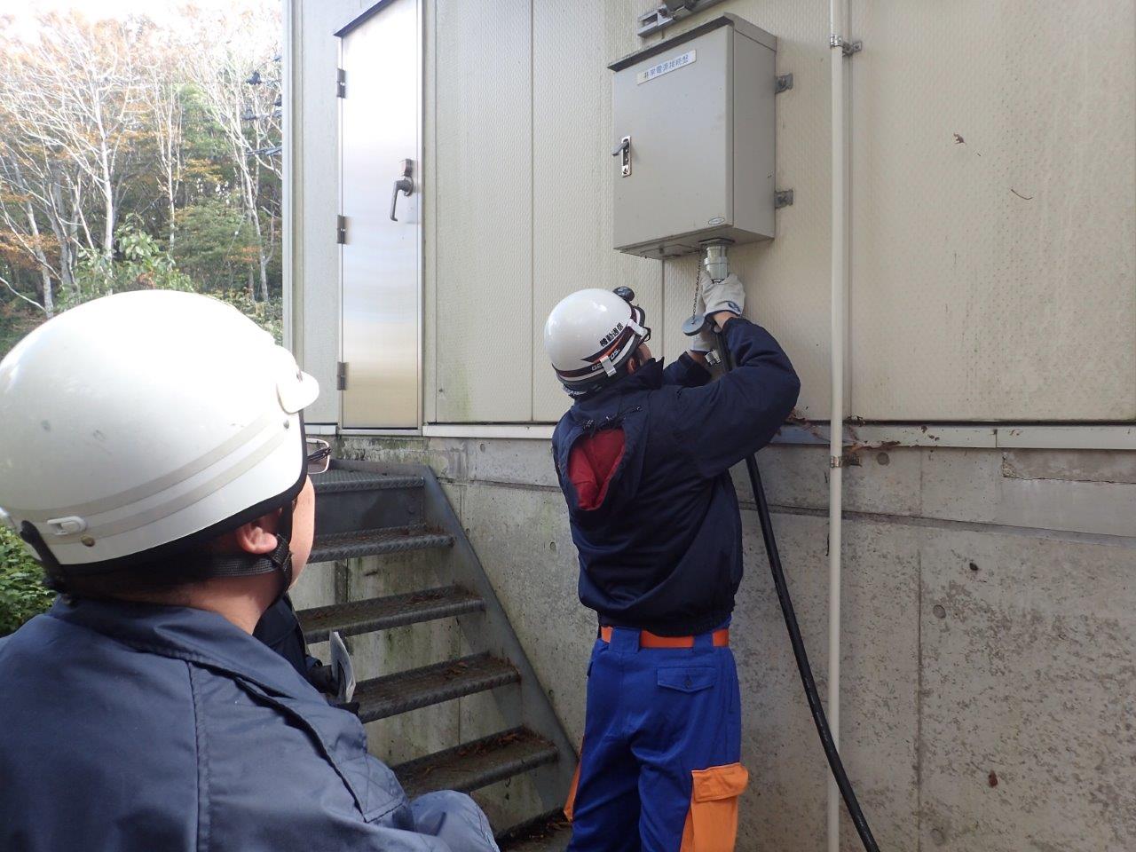 電源供給に関する訓練状況