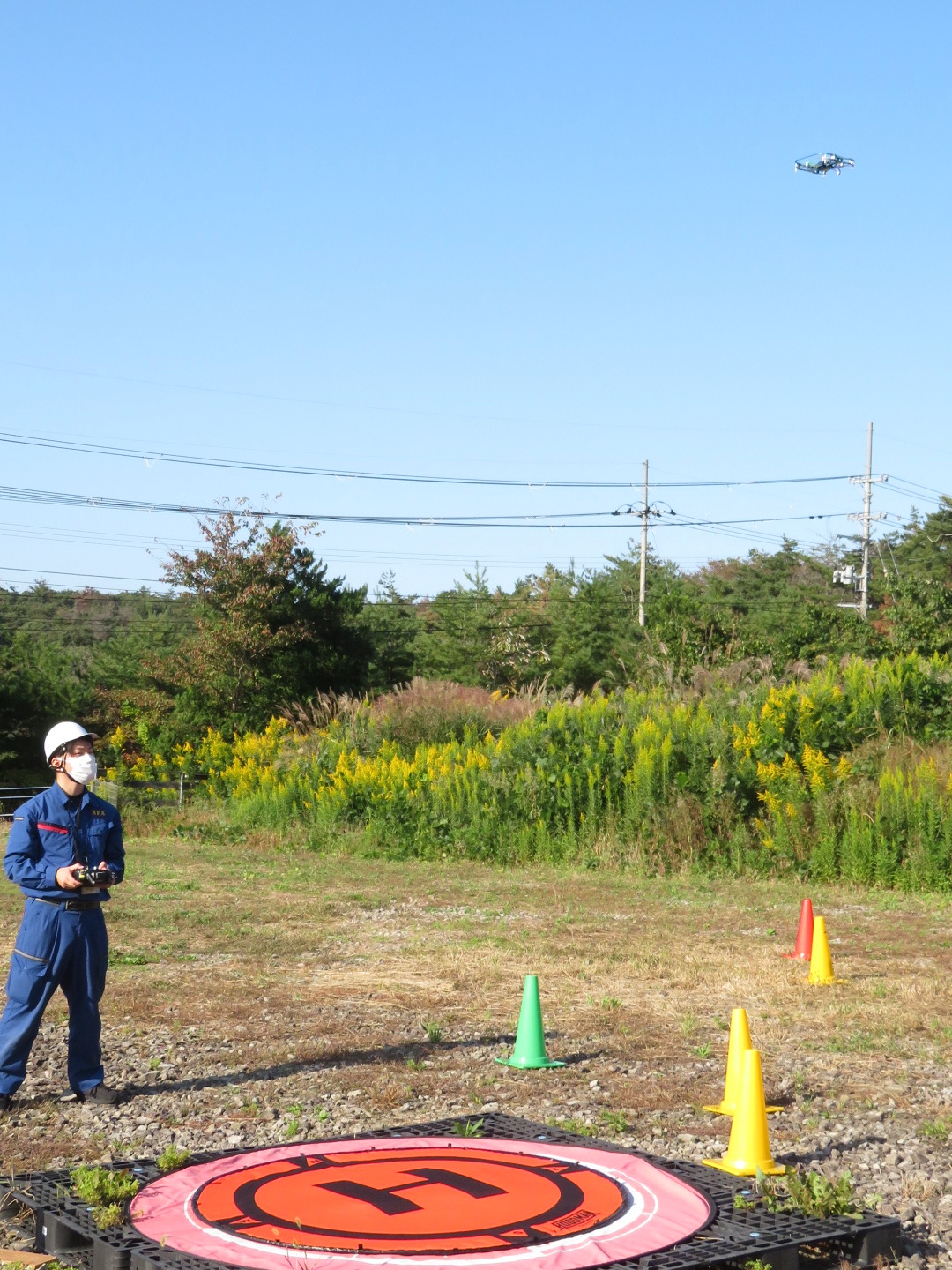 訓練用小型無人機訓練状況